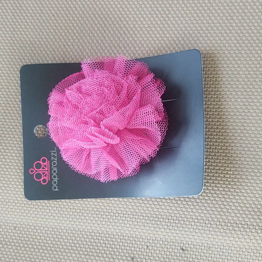 Paparazzi Pink Hair Accessory "Nothing But Net"